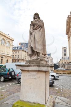statue of Pierre Corneille in Paris