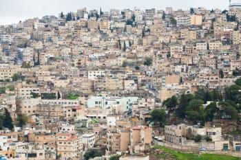 panorama of old town Amman, Jordan