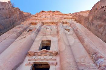 facade of Urn Tomb in Petra, Jordan