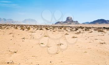 Sphinx rock in Wadi Rum desert, Jordan