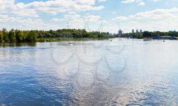 view on Dnieper River in Kiev, Ukraine