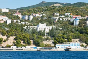 seafront in Koreiz resort area of Crimean Southern Coast