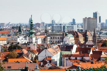 travel to Bratislava city - Bratislava old town skyline with tower of Michael's Gate, Slovakia