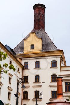 travel to Brno city - building of the old brewery in Brno, Czech