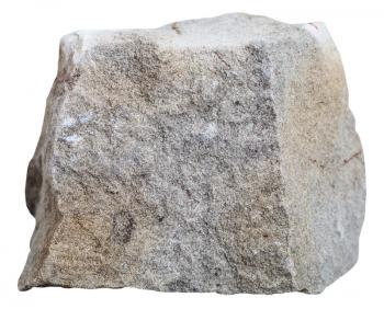macro shooting of sedimentary rock specimens - Dolomite stone isolated on white background
