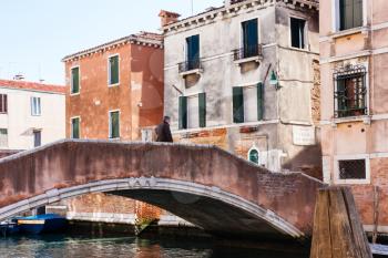 travel to Italy - brigde in Cannaregio sestieri (district) in Venice city