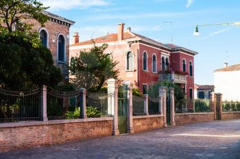 travel to Italy - small street on Murano island, Venice