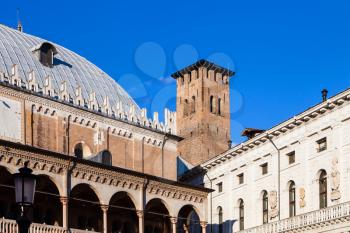 travel to Italy - medieval Palazzo della Ragione in Padua city