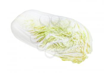 head of Napa cabbage isolated on white background