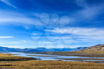 Tso Moriri lake in Himalayas, Ladakh, India