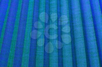 Blue corrugated fabric texture as abstract background.