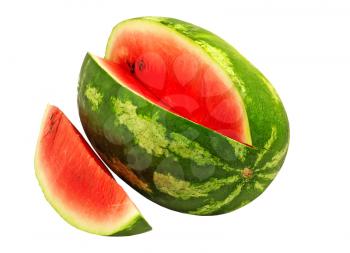 Watermelon isolated on a white background.