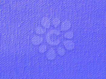 Blue painted canvas texture background.