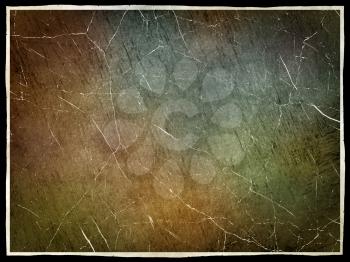 Scratched grunge texture with frame border as abstract background.Digitally generated image.