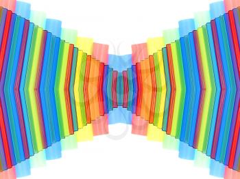 Multicolored prospective striped abstract background.Digitally generated image.
