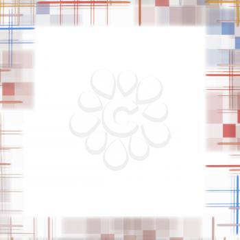 White abstract background with checkered border frame.Digitally generated image.
