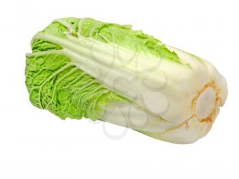 Beijing cabbage isolated on white background.