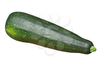 Zucchini vegetable isolated on white background.