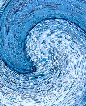 Azure water swirl taken closeup suitable as abstract background.Digitally generated image.