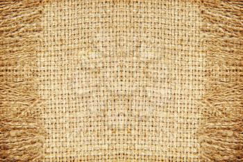 Linen texture pattern with fringe suitable as abstract background.