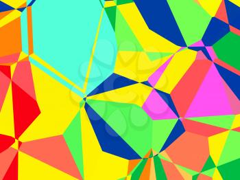 Multicolored abstract polygonal background.Digitally generated image.