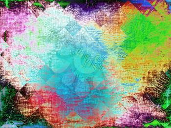 Multicolored abstract background with geometric shapes.Digitally generated image.
