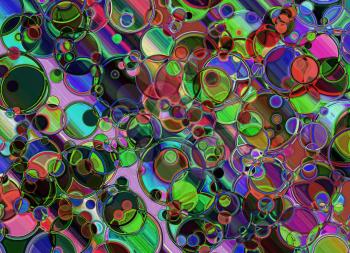 Blurry and spotty multicolored abstract background.Digitally generated image.
