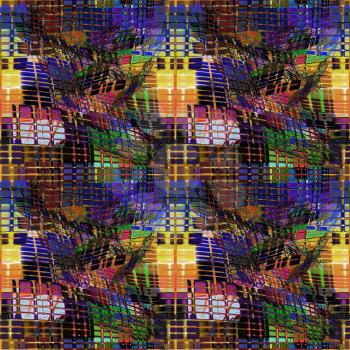 Multicolored checkered pattern as abstract background.Digitally generated image.