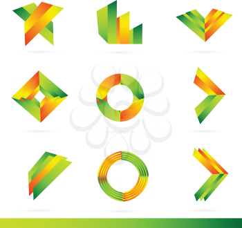 Vector logo design elements set icon