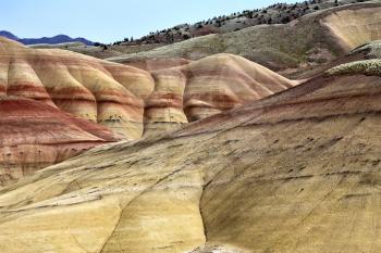 Painted Hills Oregon colorful view red and brown