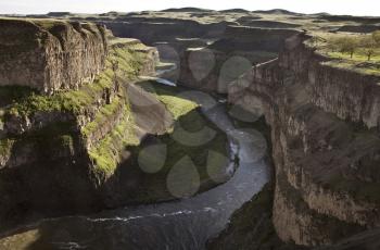 Palouse Waterfall Washington state Park in Spring