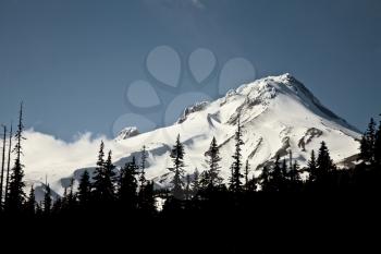 Mount Hood Oregon snow cap scenic mountain