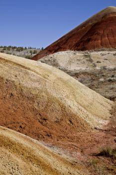 Painted Hills Oregon colorful view red and brown