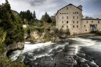 Old Mill Elora Ontario Canada along river