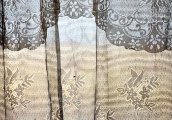 Vintage Curtains detail lace and texture Canada