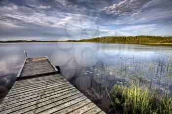Northern Saskatchewan Lake wilderness in Canada calm