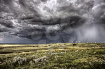 Storm Clouds Saskatchewan wind farm Swift Current Canada