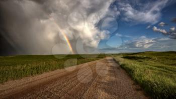 Storm Clouds Prairie Sky Saskatchewan Canada