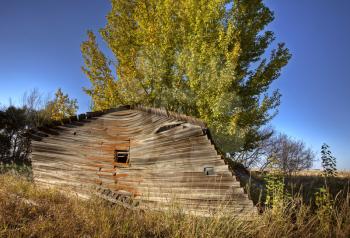 Old Rustic Granary storage Saskatchewan Canada