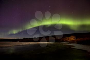 Aurora Borealis Northern Lights Saskatchewan Lake