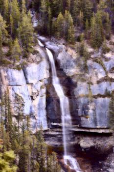 Tangle Creek Falls in scenic Alberta, Canada