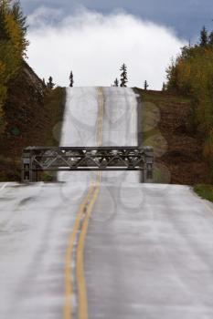 Bridge along British Columbia highway