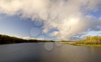 Northern Manitoba Lake near Thompson in Autumn