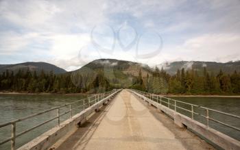 Bridge over Skeena River in British Columbia