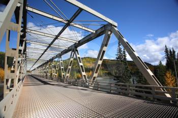 Stikine River bridge in British Columbia