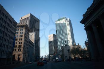 Old and new buildings in downtown Winnipeg