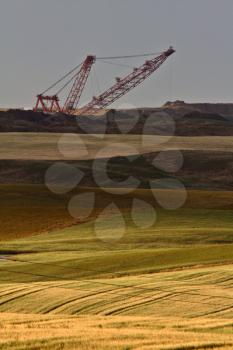 Coal draglines in Southern Saskatchewan