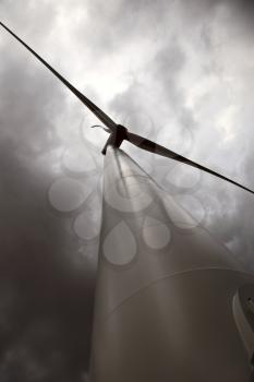 Storm Clouds Saskatchewan wind farm electricity turbine