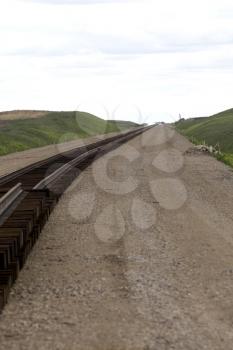 Buildind a railroad Track for a Saskatchewan Potash Mine