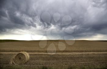 Storm Clouds Saskatchewan Prairie scene Canada Farm